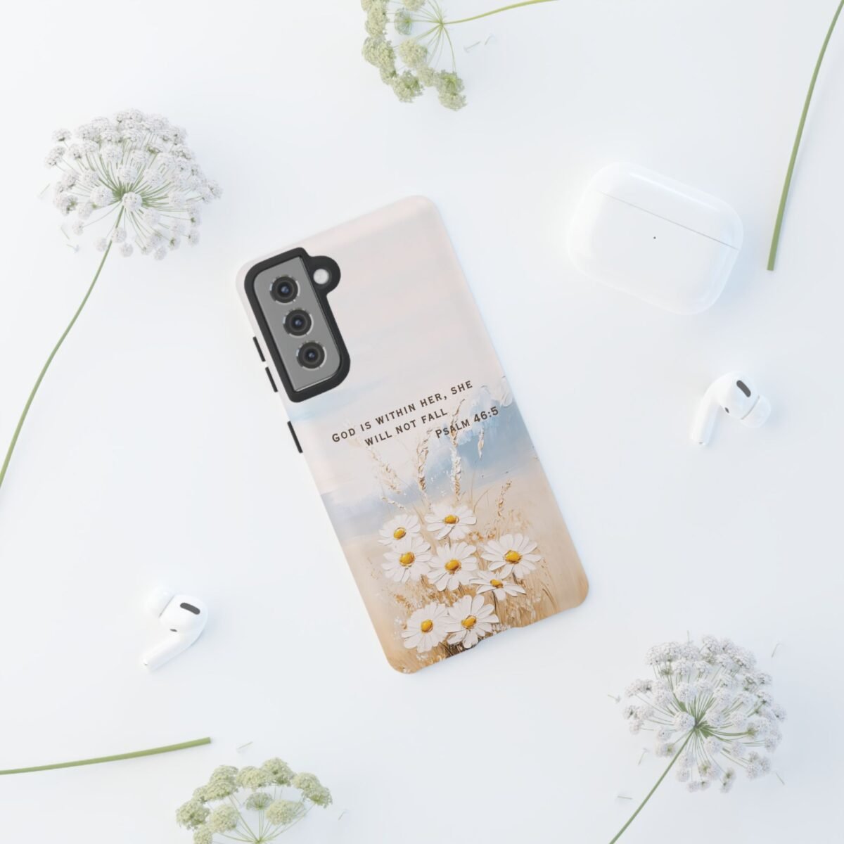 Christian Bible Verse Phone Case Psalm 46 5 Psalm 23 Phone Case Faith Phone Casing iPhone Samsung Galaxy Google Pixel Phone Case iPhone 16