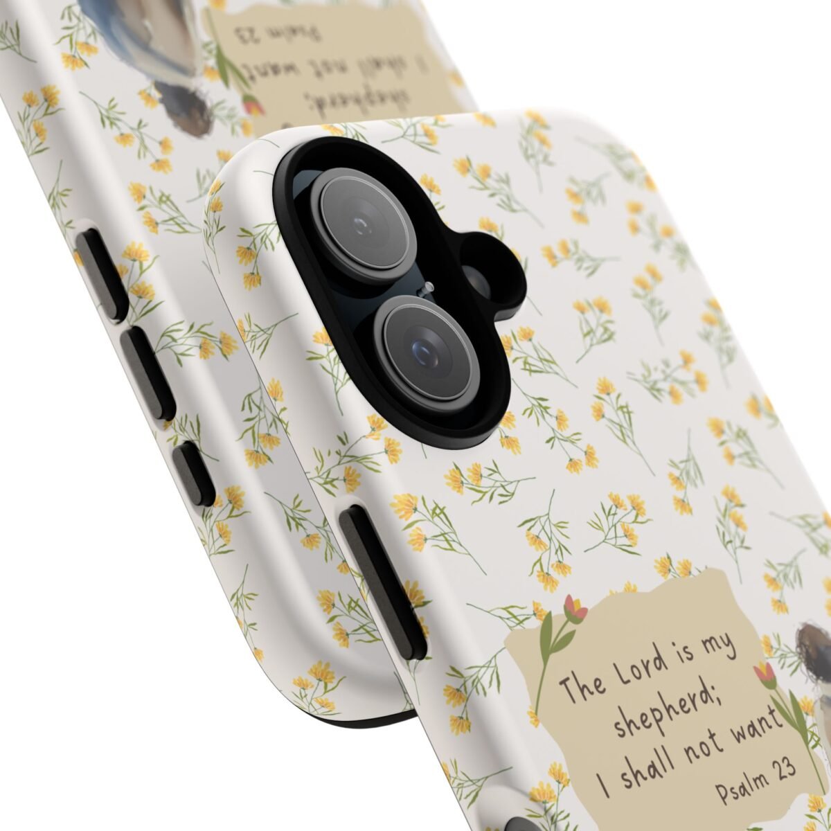 Christian Verse Phone Case The Lord is my Shepherd Psalm 23 Phone Case iPhone 16 15 14 13 12 Pro Max Samsung S24 S23 S22 S21 Plus Ultra