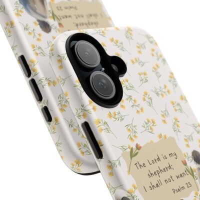 Christian Verse Phone Case The Lord is my Shepherd Psalm 23 Phone Case iPhone 16 15 14 13 12 Pro Max Samsung S24 S23 S22 S21 Plus Ultra