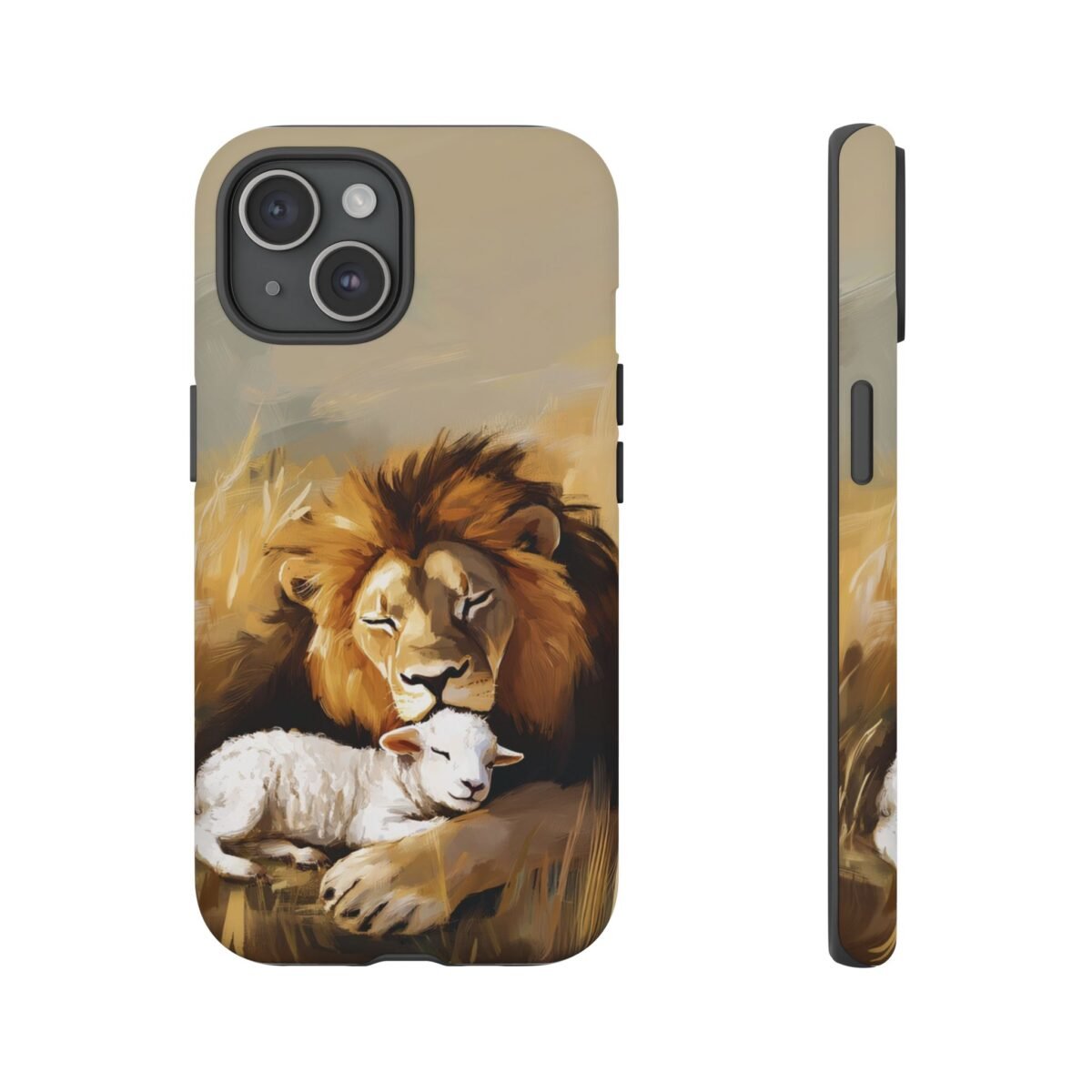 Copy of Lion and the Lamb Christian Phone Case iPhone Samsung Galaxy Google Pixel Faith in Jesus God Phone Cover Christian Inspired Gift Phone Case