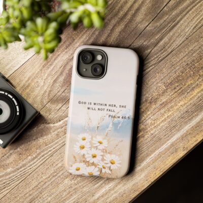 Christian Bible Verse Phone Case Psalm 46 5 Psalm 23 Phone Case Faith Phone Casing iPhone Samsung Galaxy Google Pixel Phone Case iPhone 16