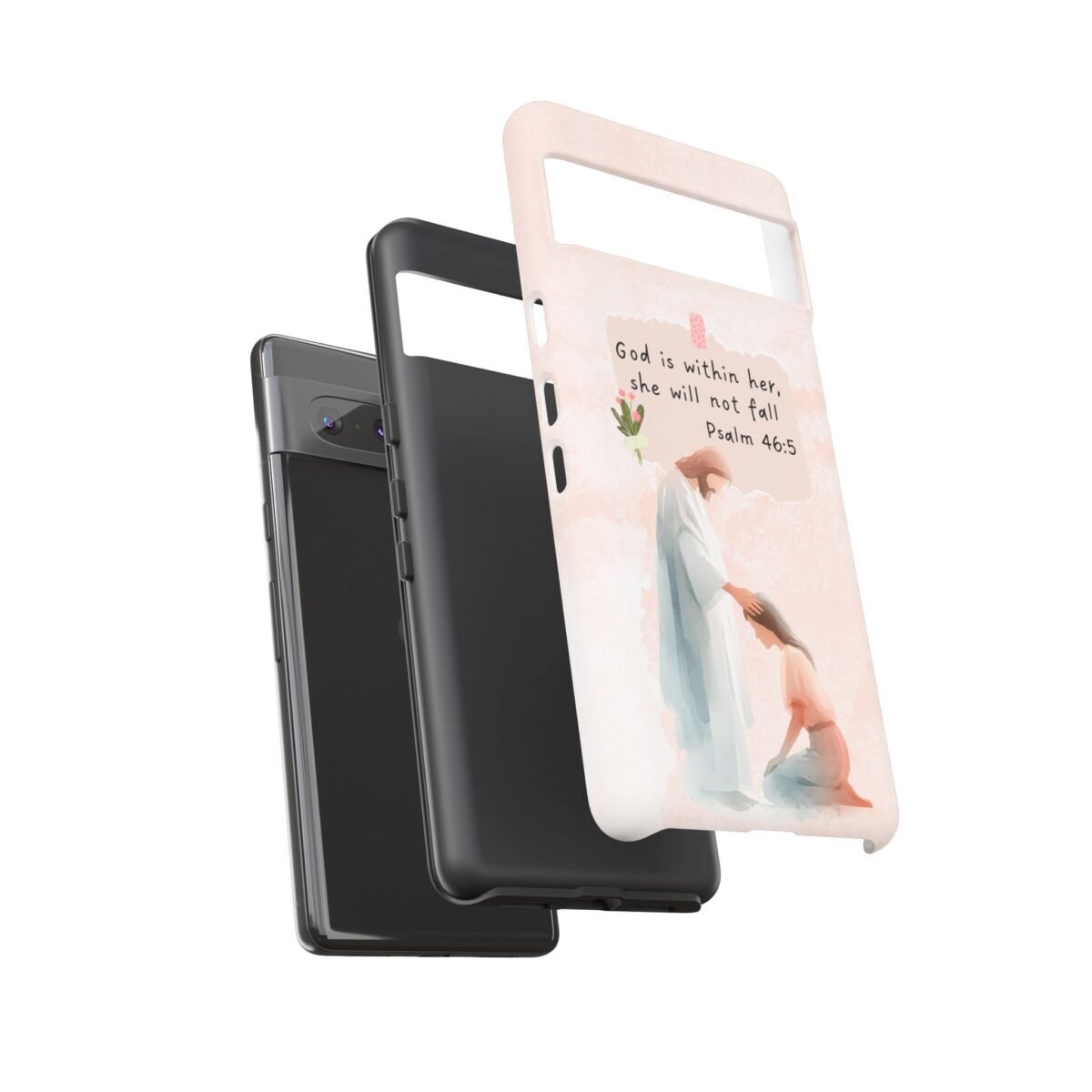 Christian Bible Verse Phone Case God is Within Her Psalm 46 5 Phone Case iPhone 16 15 14 13 12 Pro Max Samsung S24 S23 S22 S21 Plus Ultra