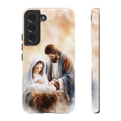Nativity Phone Case Christian Phone Case Christmas Phone Casing iPhone Samsung Galaxy Google Pixel Phone Cover Faith Jesus Mary and Joseph