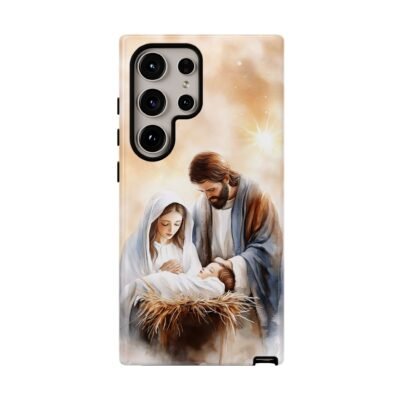 Nativity Phone Case Christian Phone Case Christmas Phone Casing iPhone Samsung Galaxy Google Pixel Phone Cover Faith Jesus Mary and Joseph