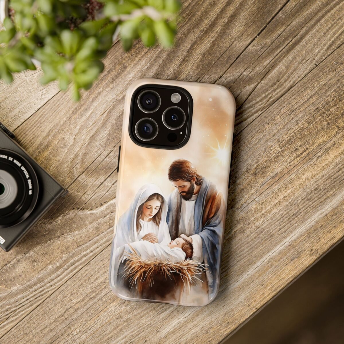 Nativity Phone Case Christian Phone Case Christmas Phone Casing iPhone Samsung Galaxy Google Pixel Phone Cover Faith Jesus Mary and Joseph