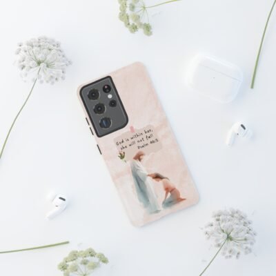 Christian Bible Verse Phone Case God is Within Her Psalm 46 5 Phone Case iPhone 16 15 14 13 12 Pro Max Samsung S24 S23 S22 S21 Plus Ultra