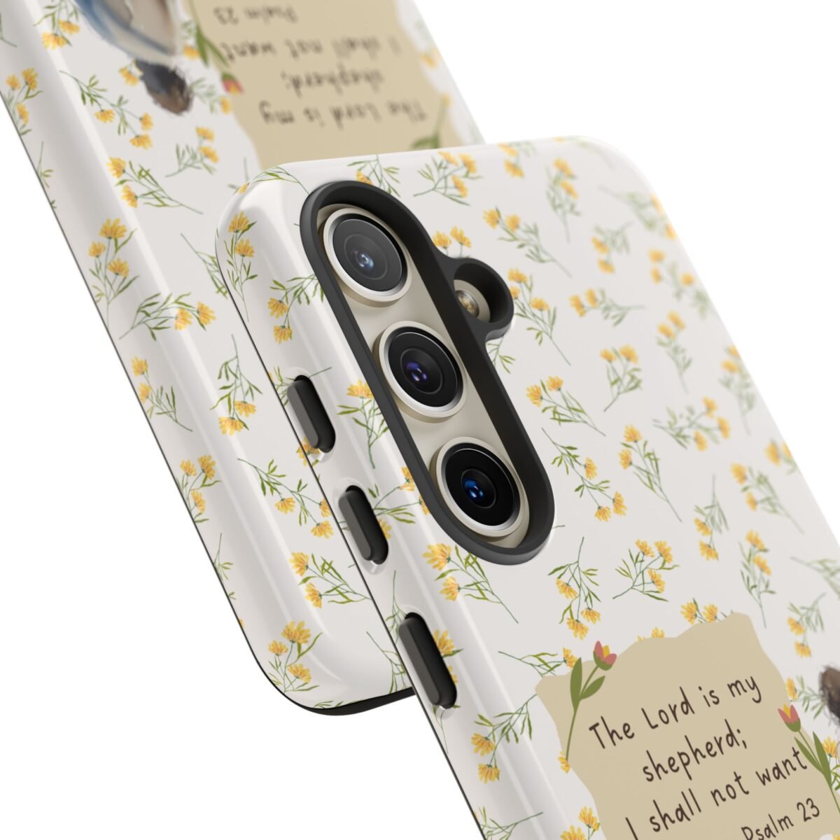 Christian Verse Phone Case The Lord is my Shepherd Psalm 23 Phone Case iPhone 16 15 14 13 12 Pro Max Samsung S24 S23 S22 S21 Plus Ultra
