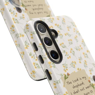 Christian Verse Phone Case The Lord is my Shepherd Psalm 23 Phone Case iPhone 16 15 14 13 12 Pro Max Samsung S24 S23 S22 S21 Plus Ultra