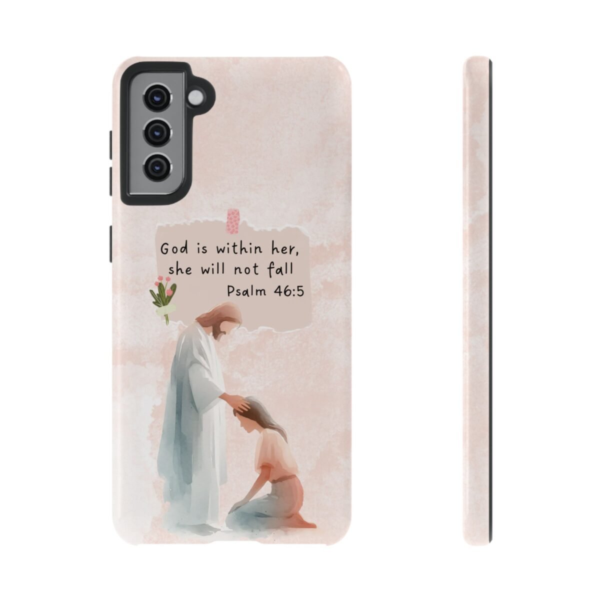 Christian Bible Verse Phone Case God is Within Her Psalm 46 5 Phone Case iPhone 16 15 14 13 12 Pro Max Samsung S24 S23 S22 S21 Plus Ultra