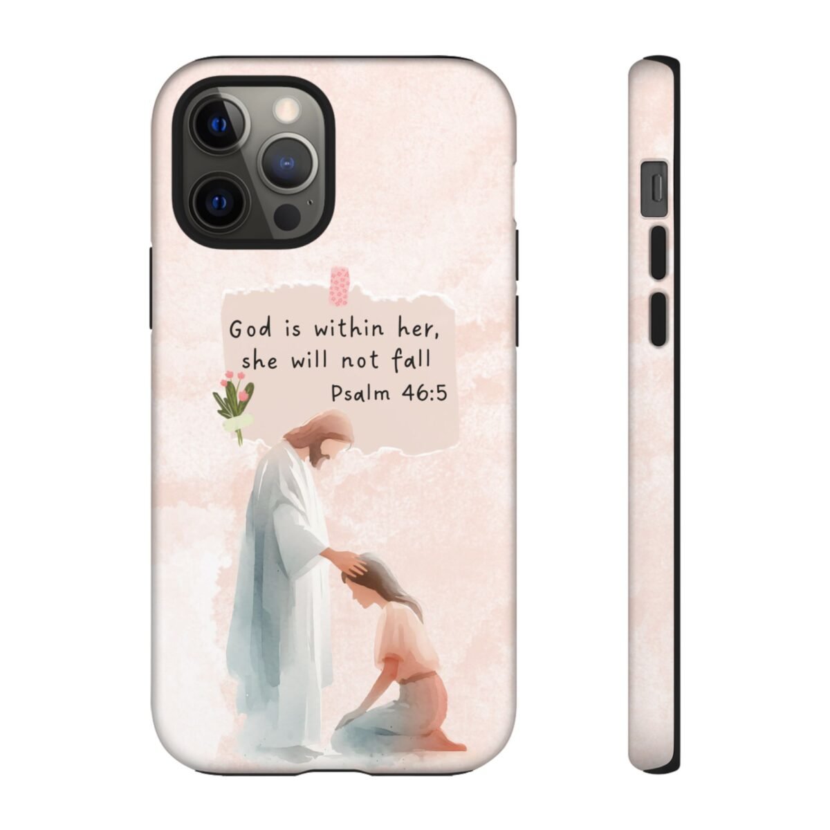 Christian Bible Verse Phone Case God is Within Her Psalm 46 5 Phone Case iPhone 16 15 14 13 12 Pro Max Samsung S24 S23 S22 S21 Plus Ultra
