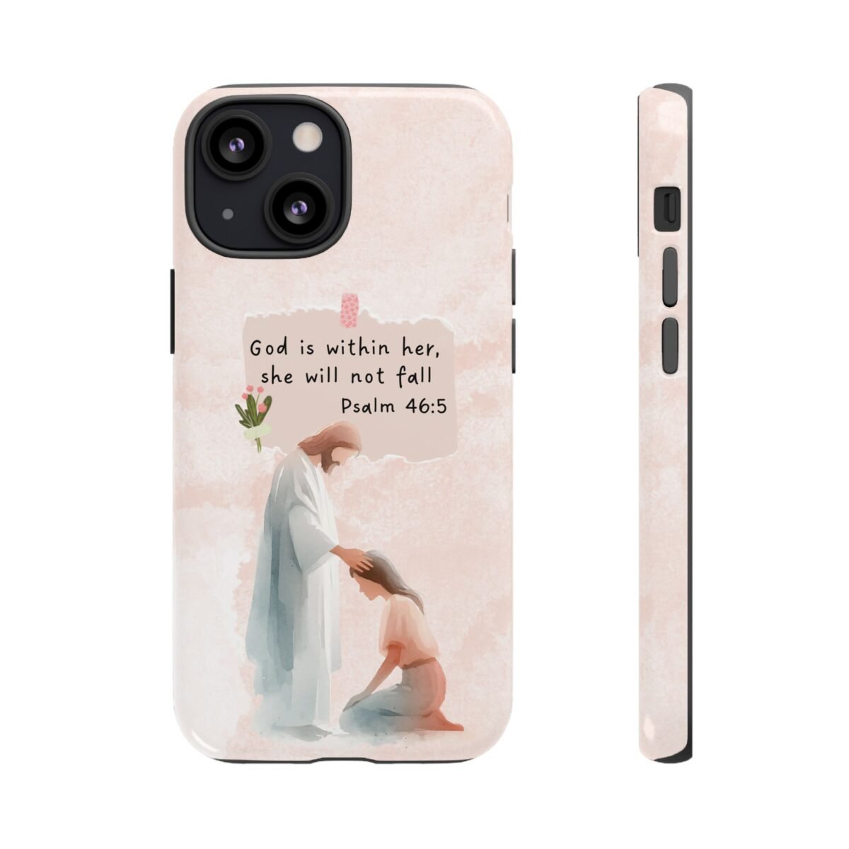 Christian Bible Verse Phone Case God is Within Her Psalm 46 5 Phone Case iPhone 16 15 14 13 12 Pro Max Samsung S24 S23 S22 S21 Plus Ultra