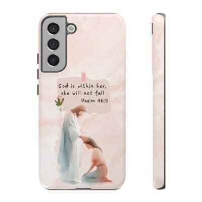Christian Bible Verse Phone Case God is Within Her Psalm 46 5 Phone Case iPhone 16 15 14 13 12 Pro Max Samsung S24 S23 S22 S21 Plus Ultra