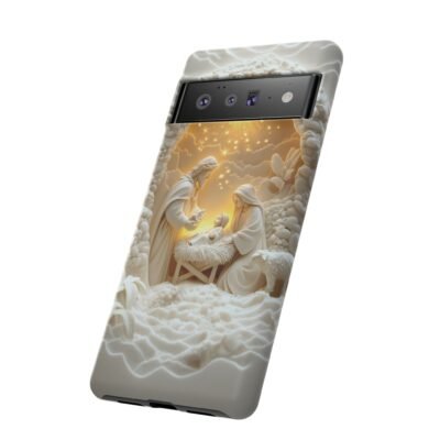Nativity Phone Case Christian Phone Case 3D Effect Christmas Phone Casing iPhone Samsung Galaxy Google Pixel Faith Jesus Mary Joseph Case