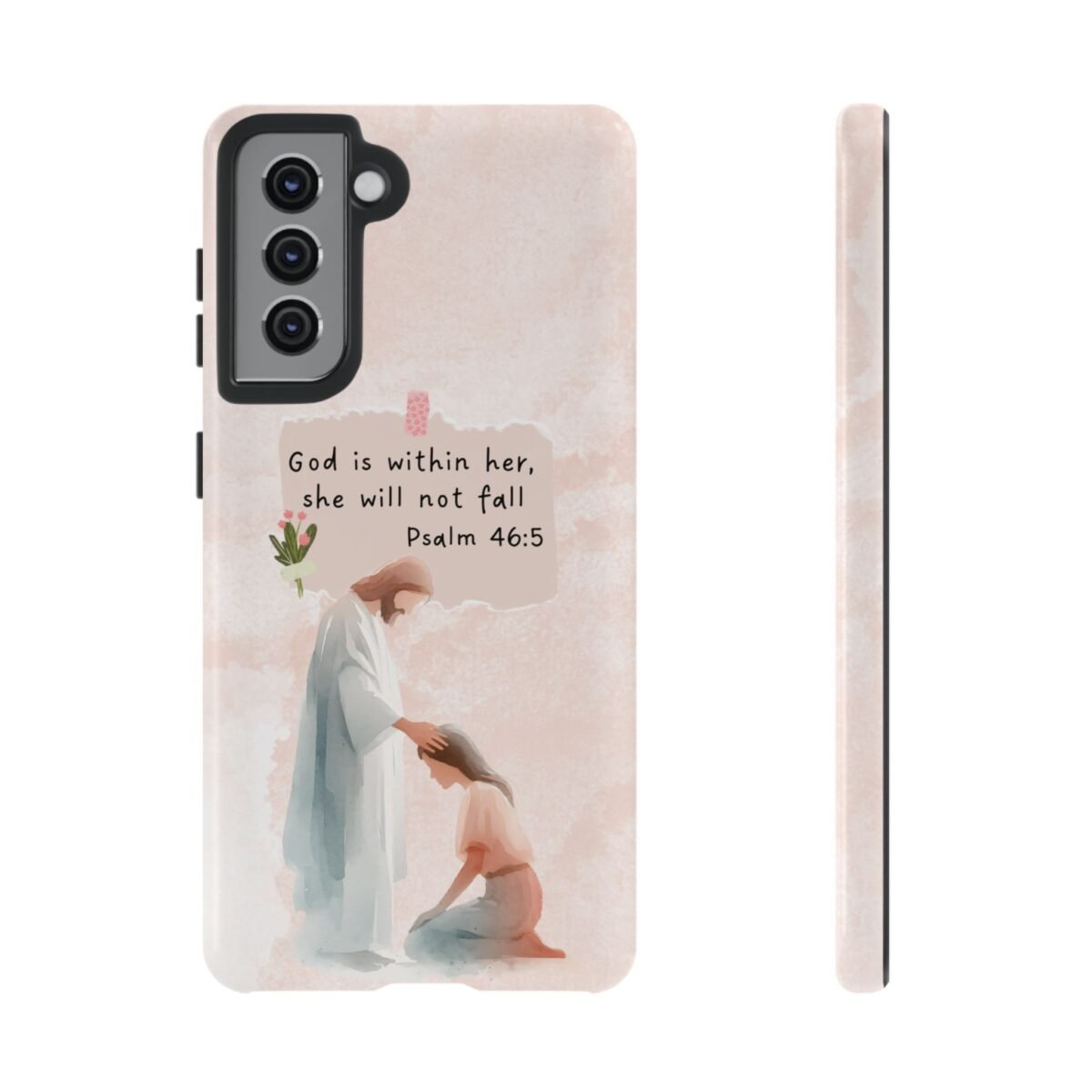 Christian Bible Verse Phone Case God is Within Her Psalm 46 5 Phone Case iPhone 16 15 14 13 12 Pro Max Samsung S24 S23 S22 S21 Plus Ultra