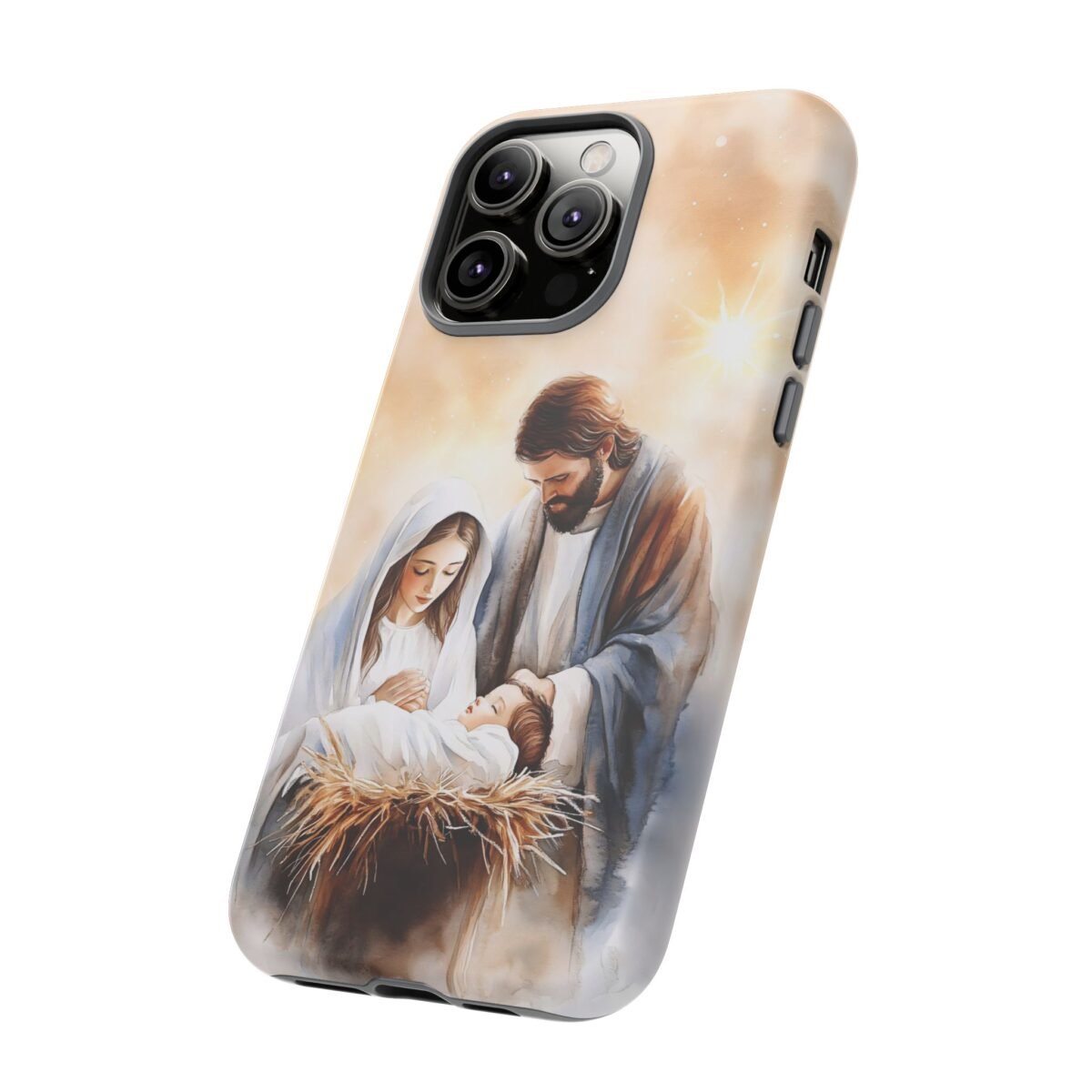 Nativity Phone Case Christian Phone Case Christmas Phone Casing iPhone Samsung Galaxy Google Pixel Phone Cover Faith Jesus Mary and Joseph