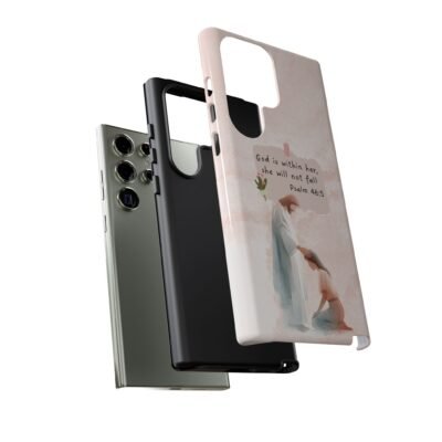 Christian Bible Verse Phone Case God is Within Her Psalm 46 5 Phone Case iPhone 16 15 14 13 12 Pro Max Samsung S24 S23 S22 S21 Plus Ultra
