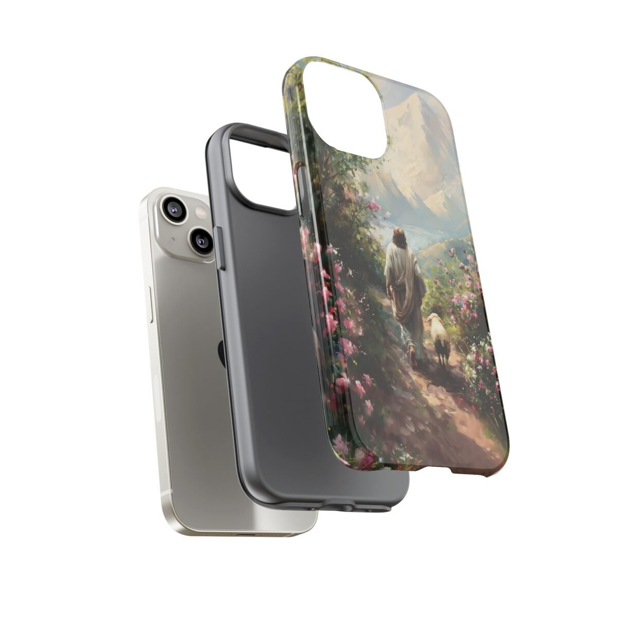 Christian Phone Case Jesus Leaves the 99 Jesus and the Sheep Phone Case Faith Phone Casing iPhone Samsung Galaxy Google Pixel iPhone 16 Case