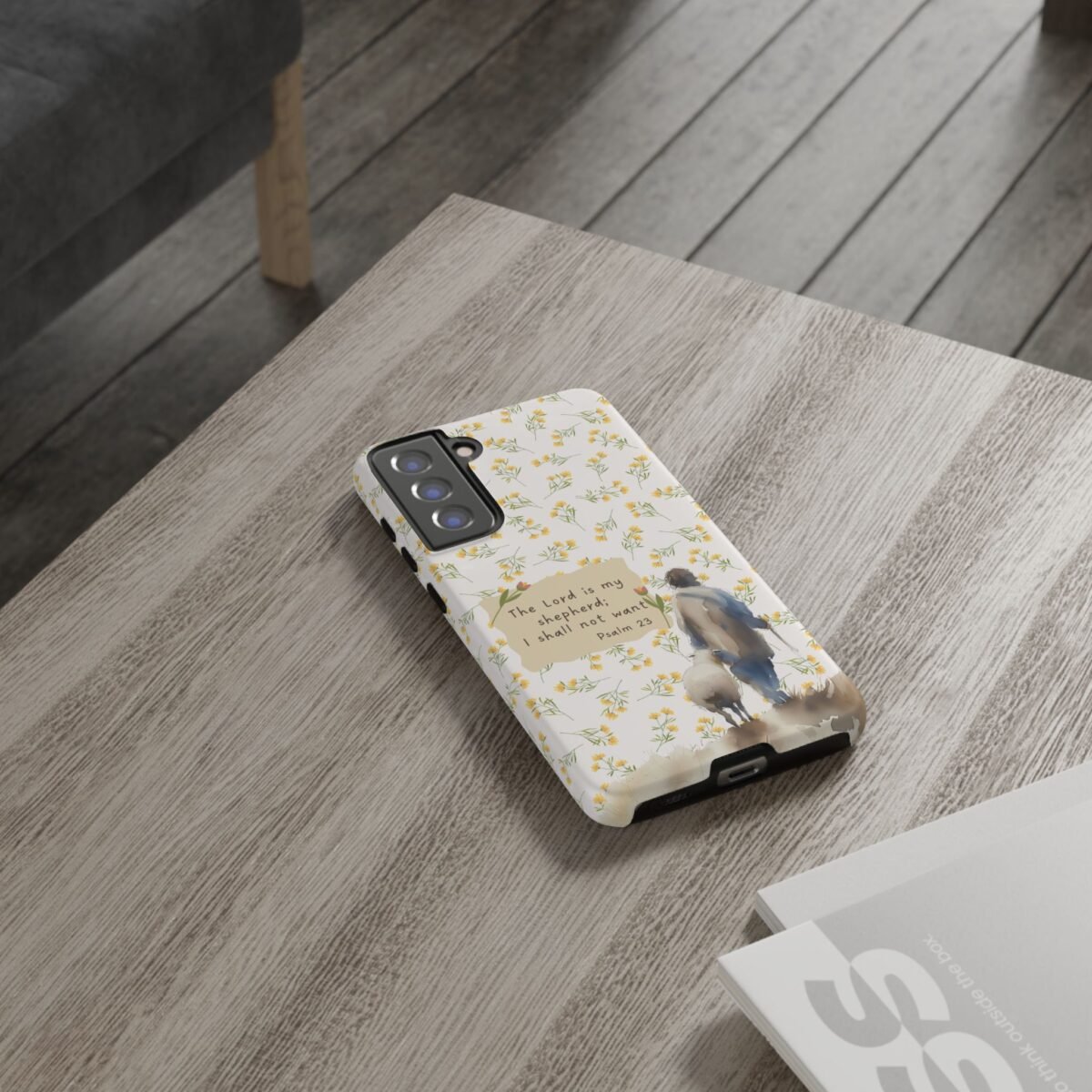 Christian Verse Phone Case The Lord is my Shepherd Psalm 23 Phone Case iPhone 16 15 14 13 12 Pro Max Samsung S24 S23 S22 S21 Plus Ultra