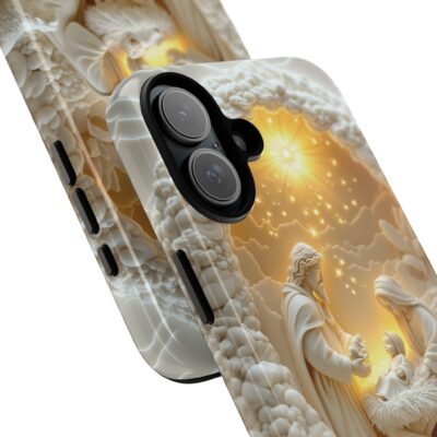 Nativity Phone Case Christian Phone Case 3D Effect Christmas Phone Casing iPhone Samsung Galaxy Google Pixel Faith Jesus Mary Joseph Case