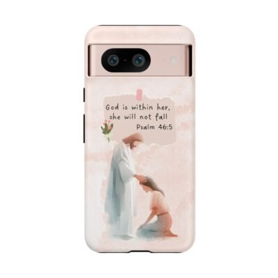Christian Bible Verse Phone Case God is Within Her Psalm 46 5 Phone Case iPhone 16 15 14 13 12 Pro Max Samsung S24 S23 S22 S21 Plus Ultra