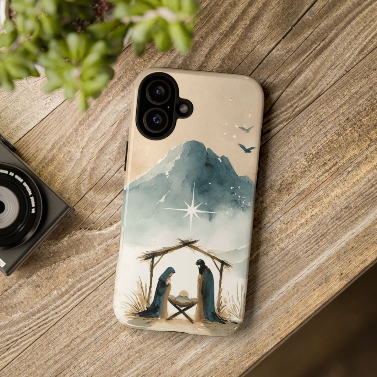 Nativity Phone Case Christian Phone Case Christmas Phone Casing iPhone Samsung Galaxy Google Pixel Phone Cover Faith Jesus Mary and Joseph