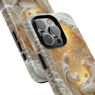 Nativity Phone Case Christian Phone Case 3D Effect Christmas Phone Casing iPhone Samsung Galaxy Google Pixel Faith Jesus Mary Joseph Case