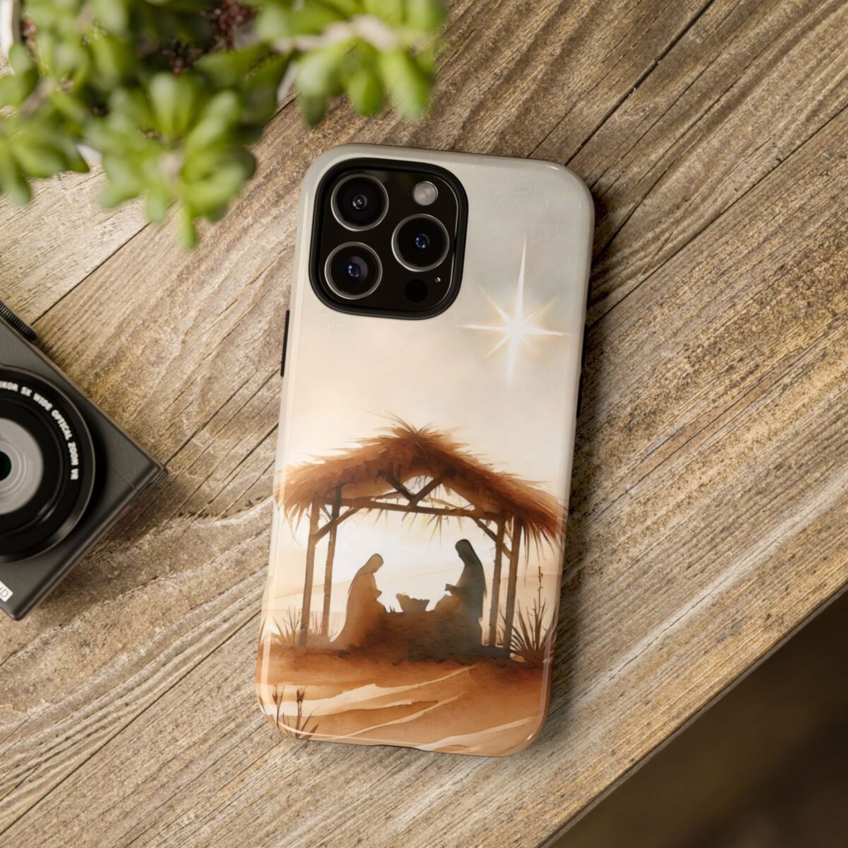 Nativity Phone Case Christian Phone Case Christmas Phone Casing iPhone Samsung Galaxy Google Pixel Phone Cover Faith Jesus Mary and Joseph