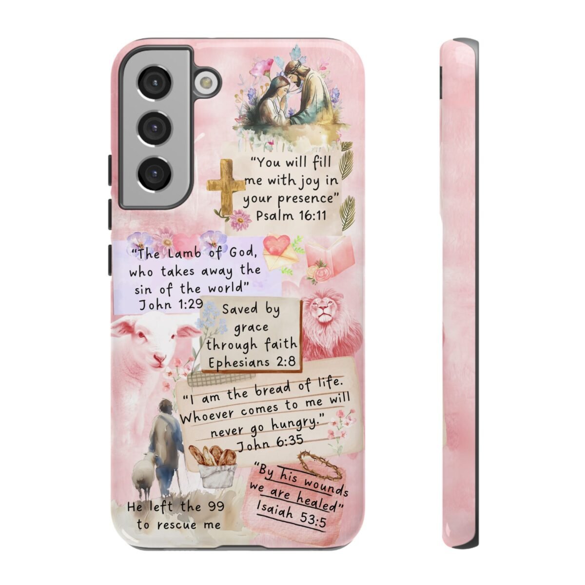 Christian Bible Verse Phone Case Christian Collage Phone Case Faith Phone Casing iPhone Samsung Galaxy Google Pixel iPhone 16 Phone Cover