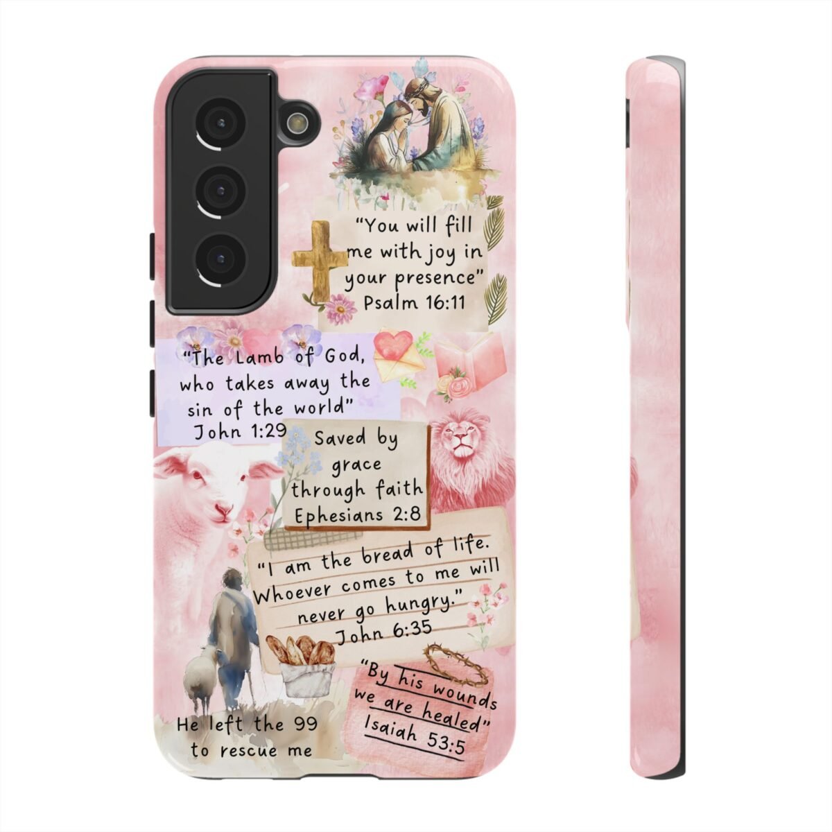 Christian Bible Verse Phone Case Christian Collage Phone Case Faith Phone Casing iPhone Samsung Galaxy Google Pixel iPhone 16 Phone Cover