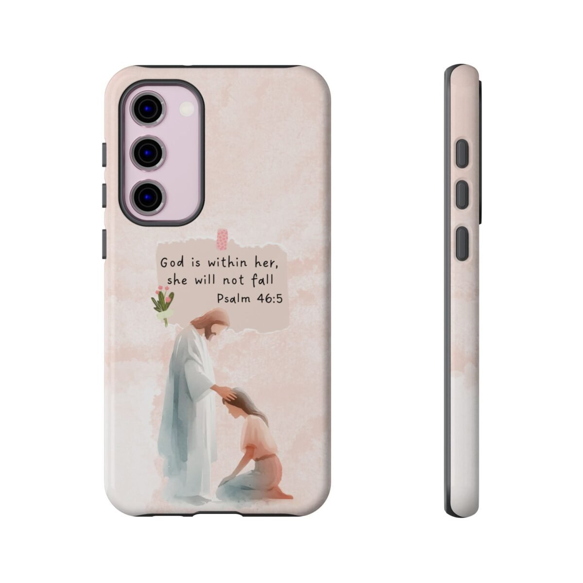 Christian Bible Verse Phone Case God is Within Her Psalm 46 5 Phone Case iPhone 16 15 14 13 12 Pro Max Samsung S24 S23 S22 S21 Plus Ultra