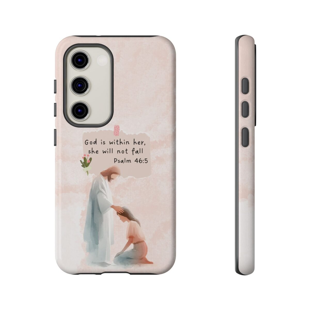 Christian Bible Verse Phone Case God is Within Her Psalm 46 5 Phone Case iPhone 16 15 14 13 12 Pro Max Samsung S24 S23 S22 S21 Plus Ultra