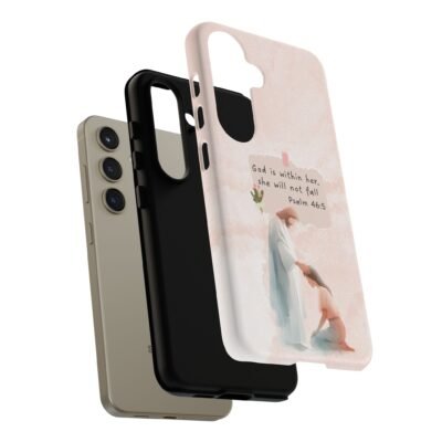 Christian Bible Verse Phone Case God is Within Her Psalm 46 5 Phone Case iPhone 16 15 14 13 12 Pro Max Samsung S24 S23 S22 S21 Plus Ultra