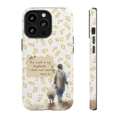 Christian Verse Phone Case The Lord is my Shepherd Psalm 23 Phone Case iPhone 16 15 14 13 12 Pro Max Samsung S24 S23 S22 S21 Plus Ultra