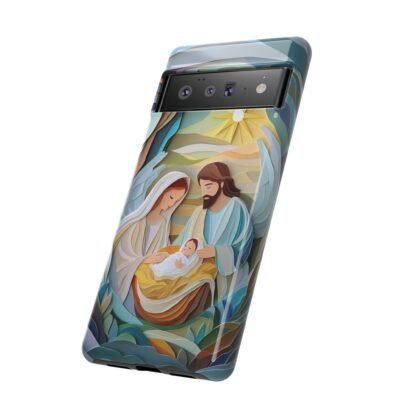 Nativity Phone Case Christian Phone Case Paper Cut 3D Effect Christmas Phone Casing iPhone Samsung Galaxy Google Pixel Faith Phone Cover