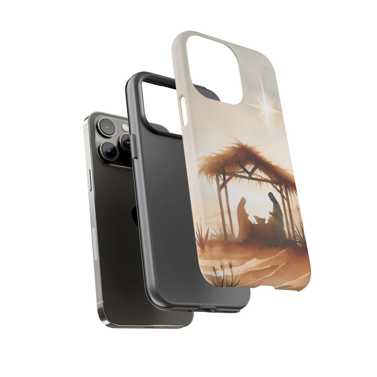 Nativity Phone Case Christian Phone Case Christmas Phone Casing iPhone Samsung Galaxy Google Pixel Phone Cover Faith Jesus Mary and Joseph
