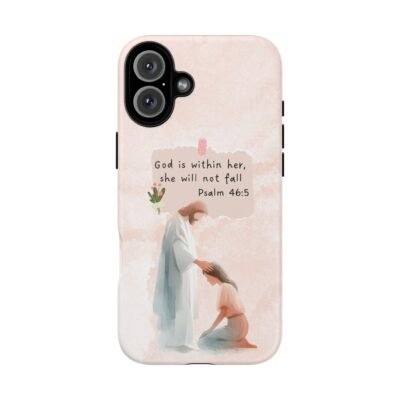 Christian Bible Verse Phone Case God is Within Her Psalm 46 5 Phone Case iPhone 16 15 14 13 12 Pro Max Samsung S24 S23 S22 S21 Plus Ultra