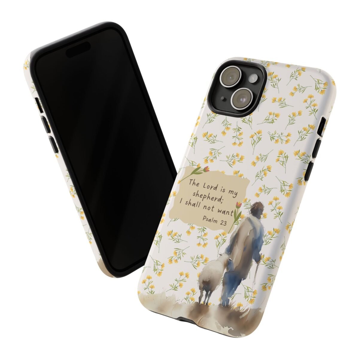 Christian Verse Phone Case The Lord is my Shepherd Psalm 23 Phone Case iPhone 16 15 14 13 12 Pro Max Samsung S24 S23 S22 S21 Plus Ultra
