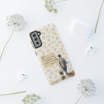 Christian Verse Phone Case The Lord is my Shepherd Psalm 23 Phone Case iPhone 16 15 14 13 12 Pro Max Samsung S24 S23 S22 S21 Plus Ultra