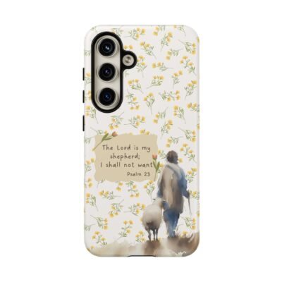 Christian Verse Phone Case The Lord is my Shepherd Psalm 23 Phone Case iPhone 16 15 14 13 12 Pro Max Samsung S24 S23 S22 S21 Plus Ultra