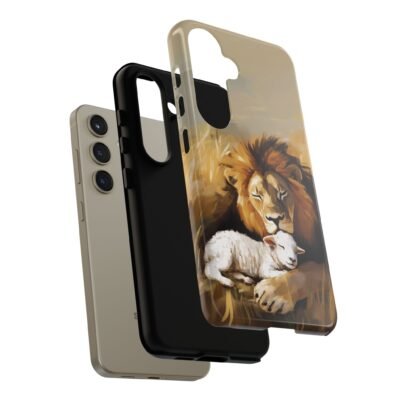 Copy of Lion and the Lamb Christian Phone Case iPhone Samsung Galaxy Google Pixel Faith in Jesus God Phone Cover Christian Inspired Gift Phone Case