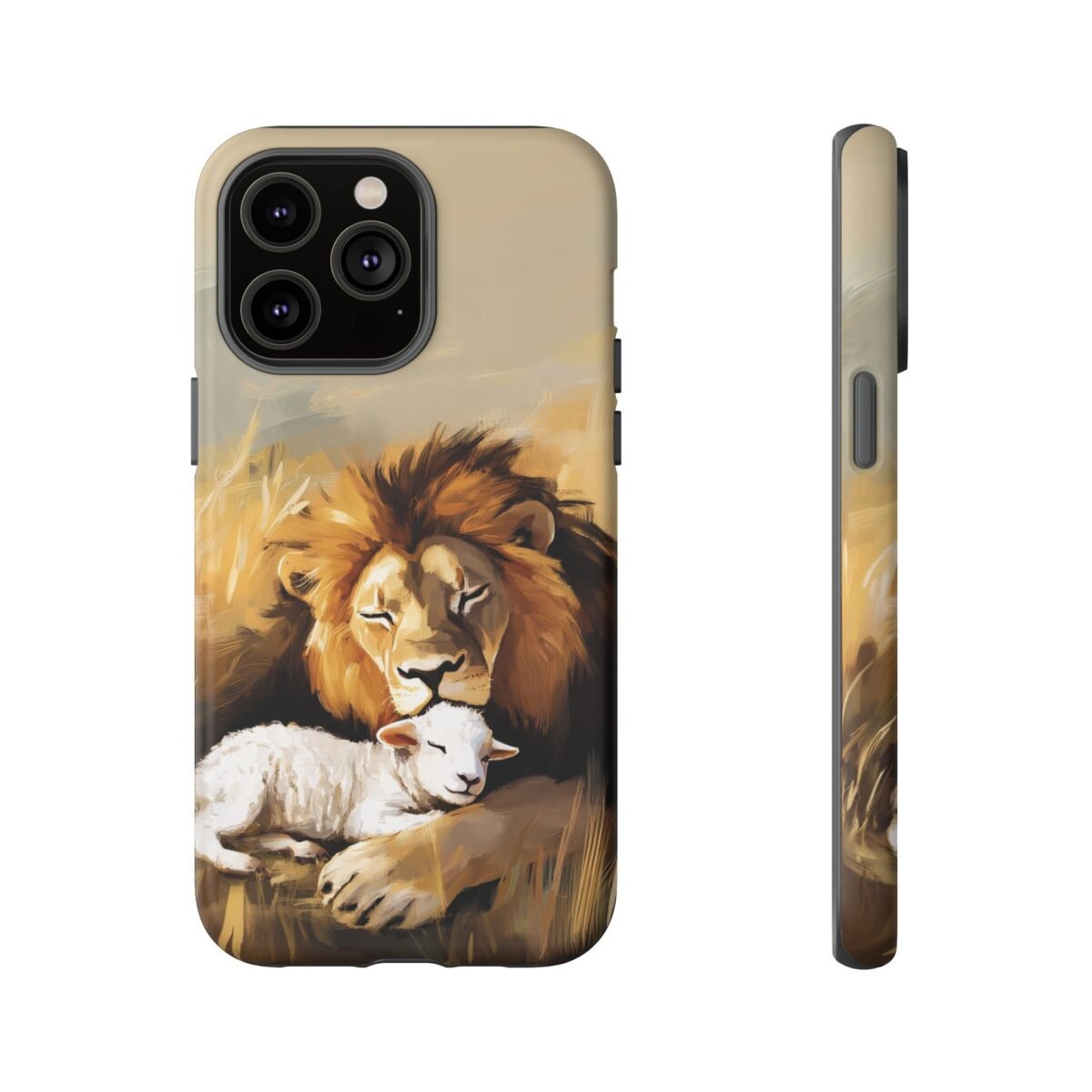 Copy of Lion and the Lamb Christian Phone Case iPhone Samsung Galaxy Google Pixel Faith in Jesus God Phone Cover Christian Inspired Gift Phone Case