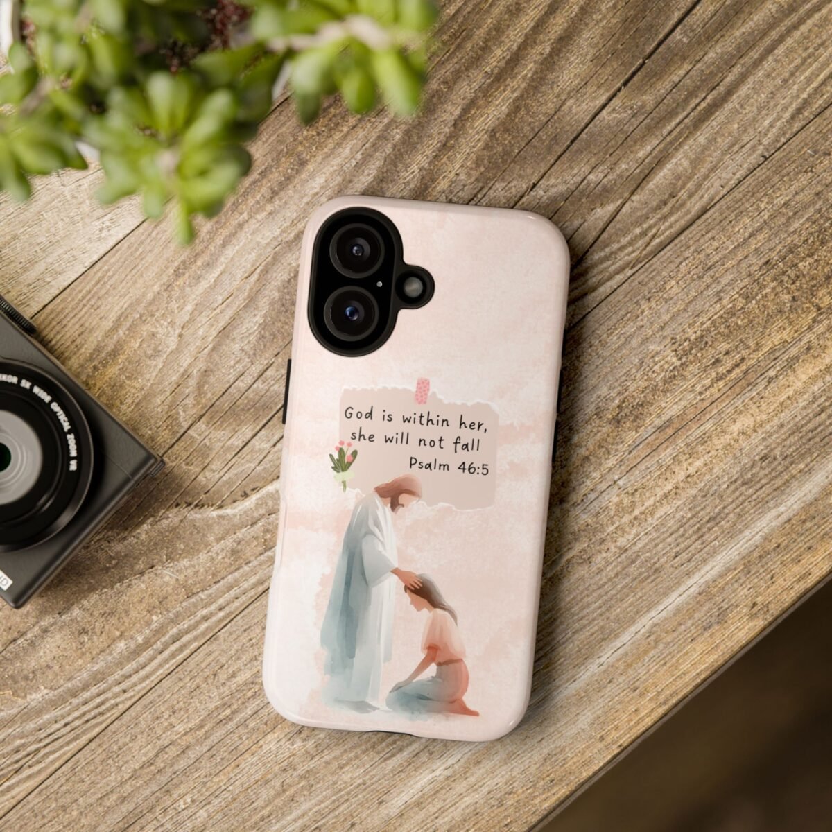 Christian Bible Verse Phone Case God is Within Her Psalm 46 5 Phone Case iPhone 16 15 14 13 12 Pro Max Samsung S24 S23 S22 S21 Plus Ultra