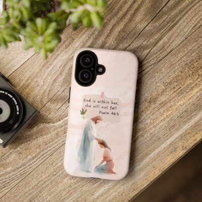 Christian Bible Verse Phone Case God is Within Her Psalm 46 5 Phone Case iPhone 16 15 14 13 12 Pro Max Samsung S24 S23 S22 S21 Plus Ultra