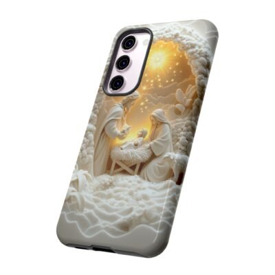 Nativity Phone Case Christian Phone Case 3D Effect Christmas Phone Casing iPhone Samsung Galaxy Google Pixel Faith Jesus Mary Joseph Case