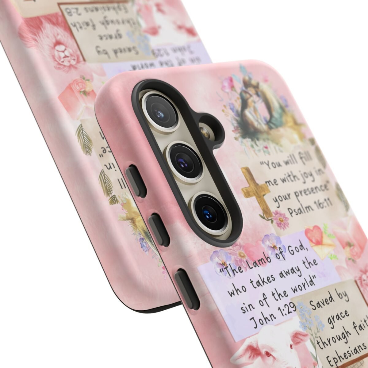 Christian Bible Verse Phone Case Christian Collage Phone Case Faith Phone Casing iPhone Samsung Galaxy Google Pixel iPhone 16 Phone Cover