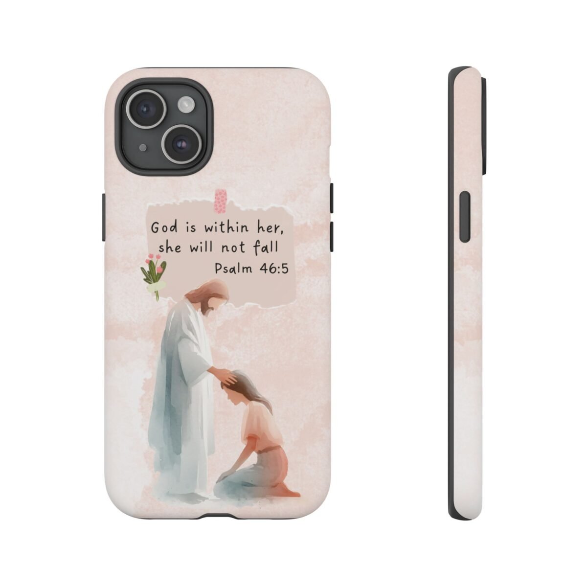 Christian Bible Verse Phone Case God is Within Her Psalm 46 5 Phone Case iPhone 16 15 14 13 12 Pro Max Samsung S24 S23 S22 S21 Plus Ultra