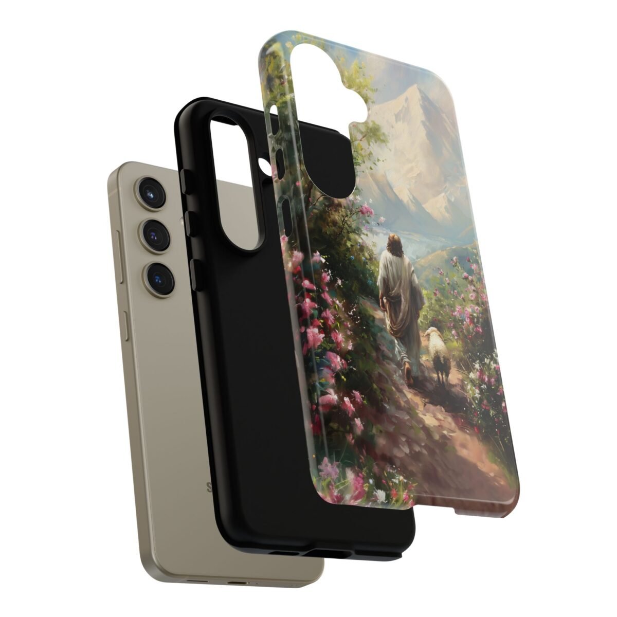 Christian Phone Case Jesus Leaves the 99 Jesus and the Sheep Phone Case Faith Phone Casing iPhone Samsung Galaxy Google Pixel iPhone 16 Case
