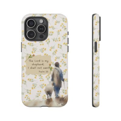 Christian Verse Phone Case The Lord is my Shepherd Psalm 23 Phone Case iPhone 16 15 14 13 12 Pro Max Samsung S24 S23 S22 S21 Plus Ultra