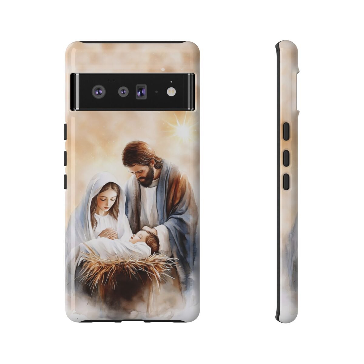 Nativity Phone Case Christian Phone Case Christmas Phone Casing iPhone Samsung Galaxy Google Pixel Phone Cover Faith Jesus Mary and Joseph