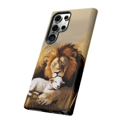 Copy of Lion and the Lamb Christian Phone Case iPhone Samsung Galaxy Google Pixel Faith in Jesus God Phone Cover Christian Inspired Gift Phone Case